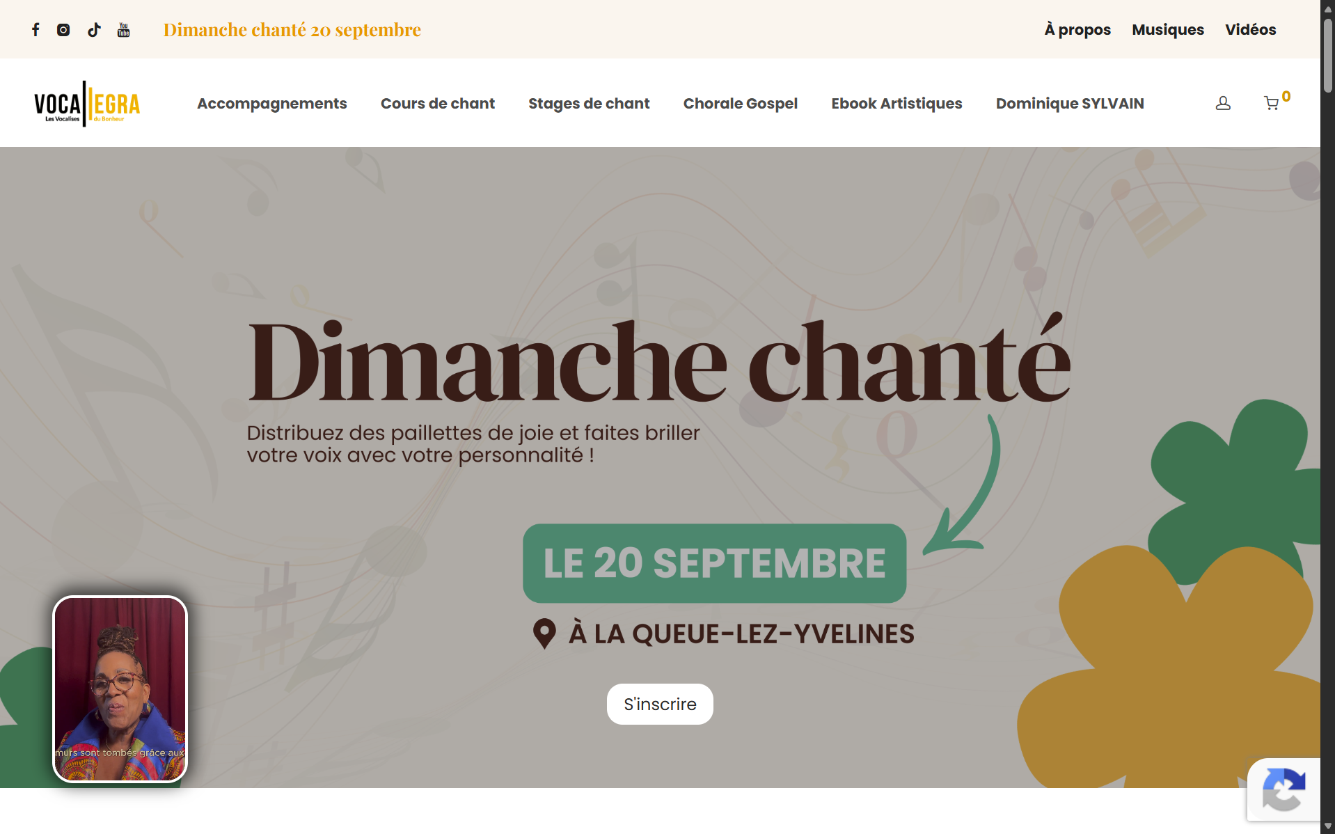 Capture du site vocallegra.fr